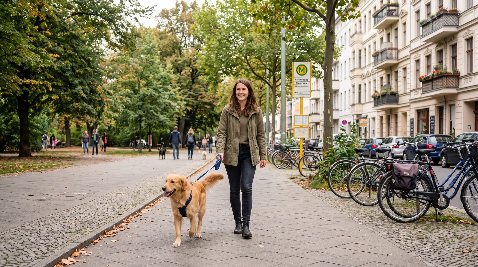 A street scene in Berlin