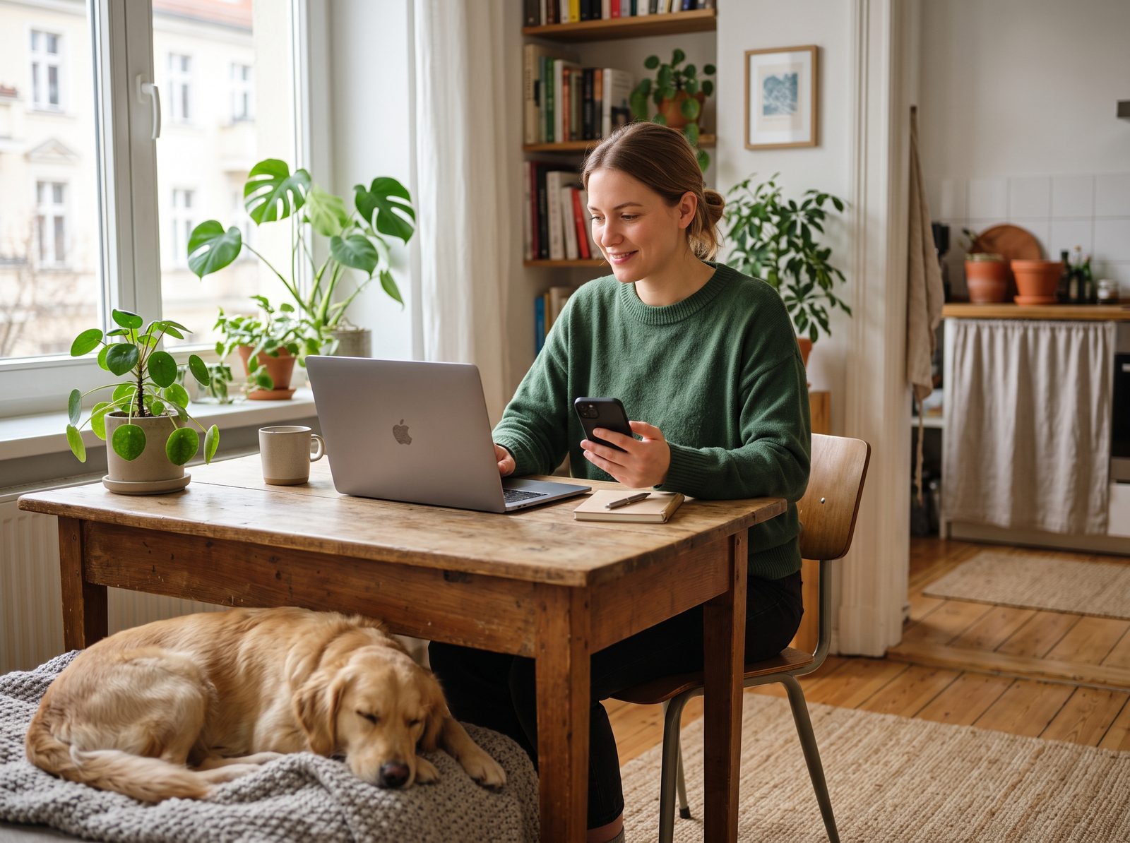 Support team helping a pet owner